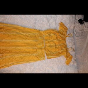 Two-piece Skirt with off the should top